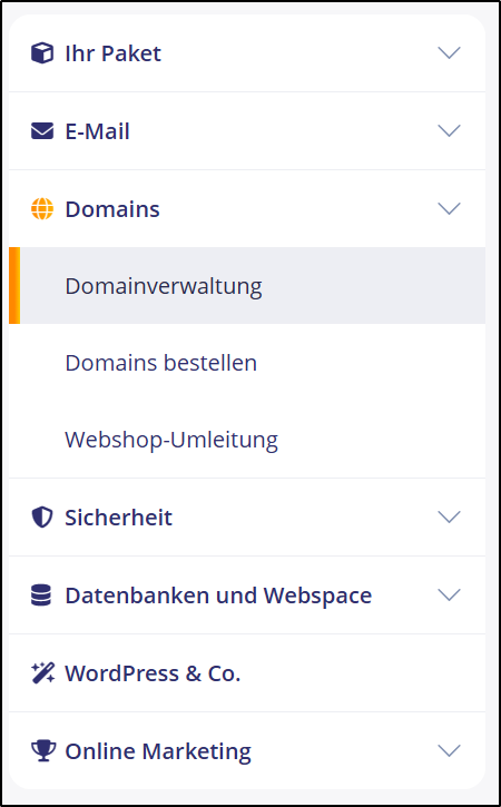 Original-Screenshot: STRATO, Schritt 2