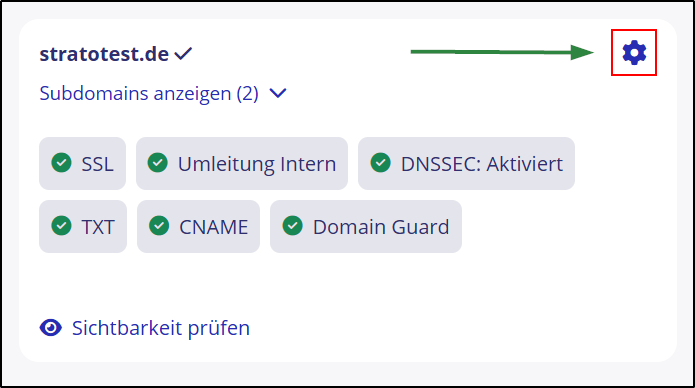 Original-Screenshot: STRATO, Schritt 3